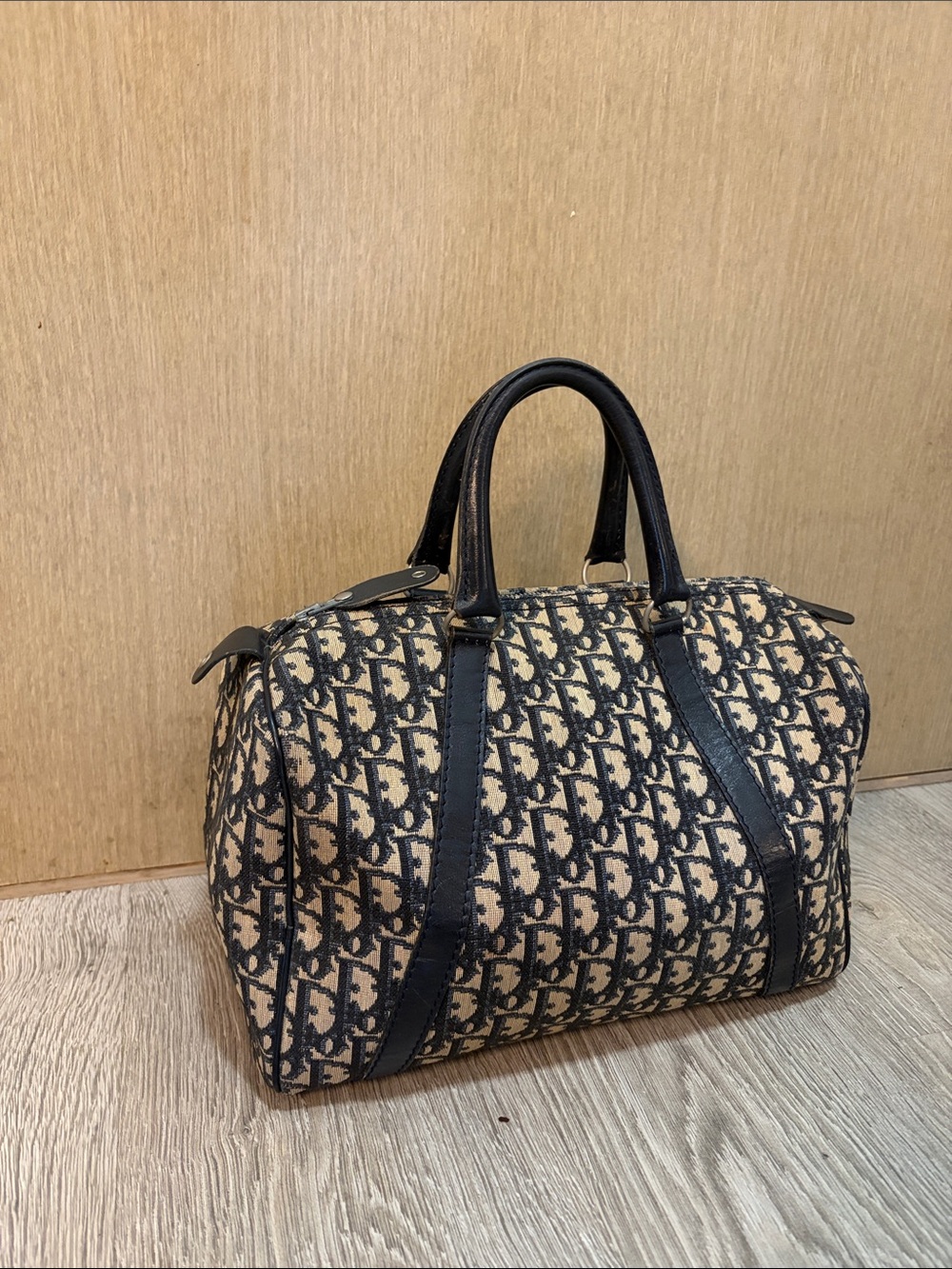 Authentic Vintage Christian Dior Boston Duffle Navy 25